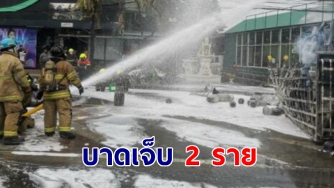 คืบหน้า รถแก๊สระเบิดบนถนนพระราม 3 บ้านพังเสียหาย พบเจ็บแล้ว 2 ราย